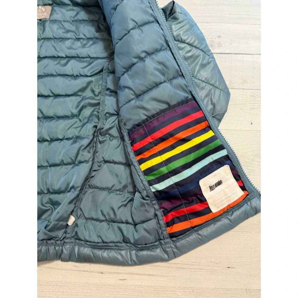 Primary kids lightweight‎ puffer jacket blue dusk size 10
